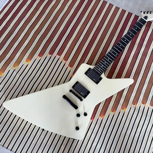 Fast Ship Explorer Electric Guitar James Hetfield Mahogany Body Light yellow