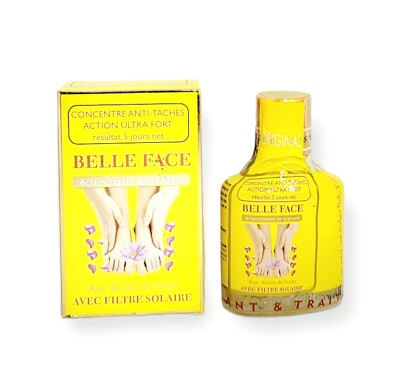 Concentré belle face  blanchit rapidement hydrate adoucir  avec écran  solaire .