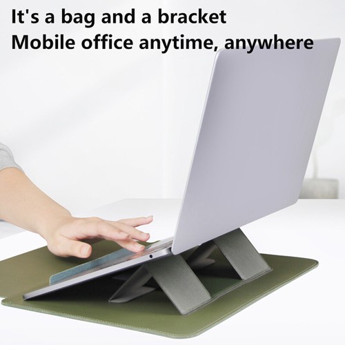 Laptop Sleeve Bag For 13 14 15inch For Macbook Air Pro 13 14 Laptop Stand Cover - Afbeelding 4 van 28