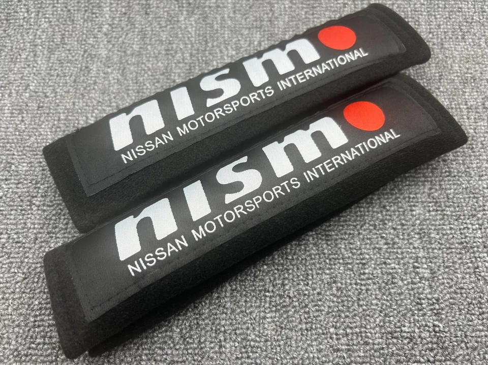 JDM NISMO NEGRO CARRERAS CINTURÓN DE SEGURIDAD DRIFT HOMBRO COMODIDAD ALMOHADILLA CUBIERTA Foto 2 de 2