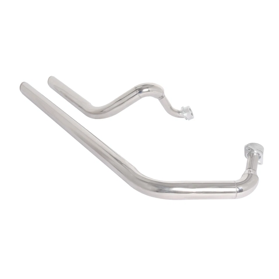 Stainless Exhaust Pipes System W/Silencer for Yamaha Virago 700 750 XV750 XV1100 — 第 3/4 张图片