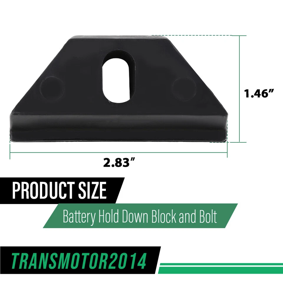 Bloque y perno de retención de batería apto para Chevy Silverado Suburban Colorado S-10  Foto 3 de 4