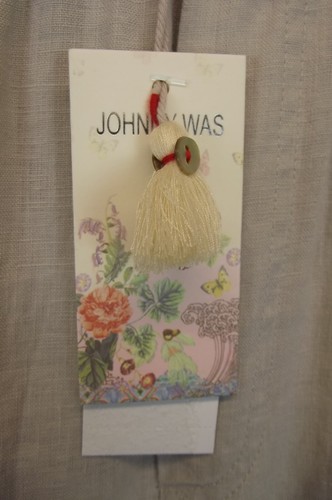NEW $350 Johnny Was Womens Pants XXL 2XL Los Angeles 100% Linen Sand Khaki Cargo - Picture 4 of 11