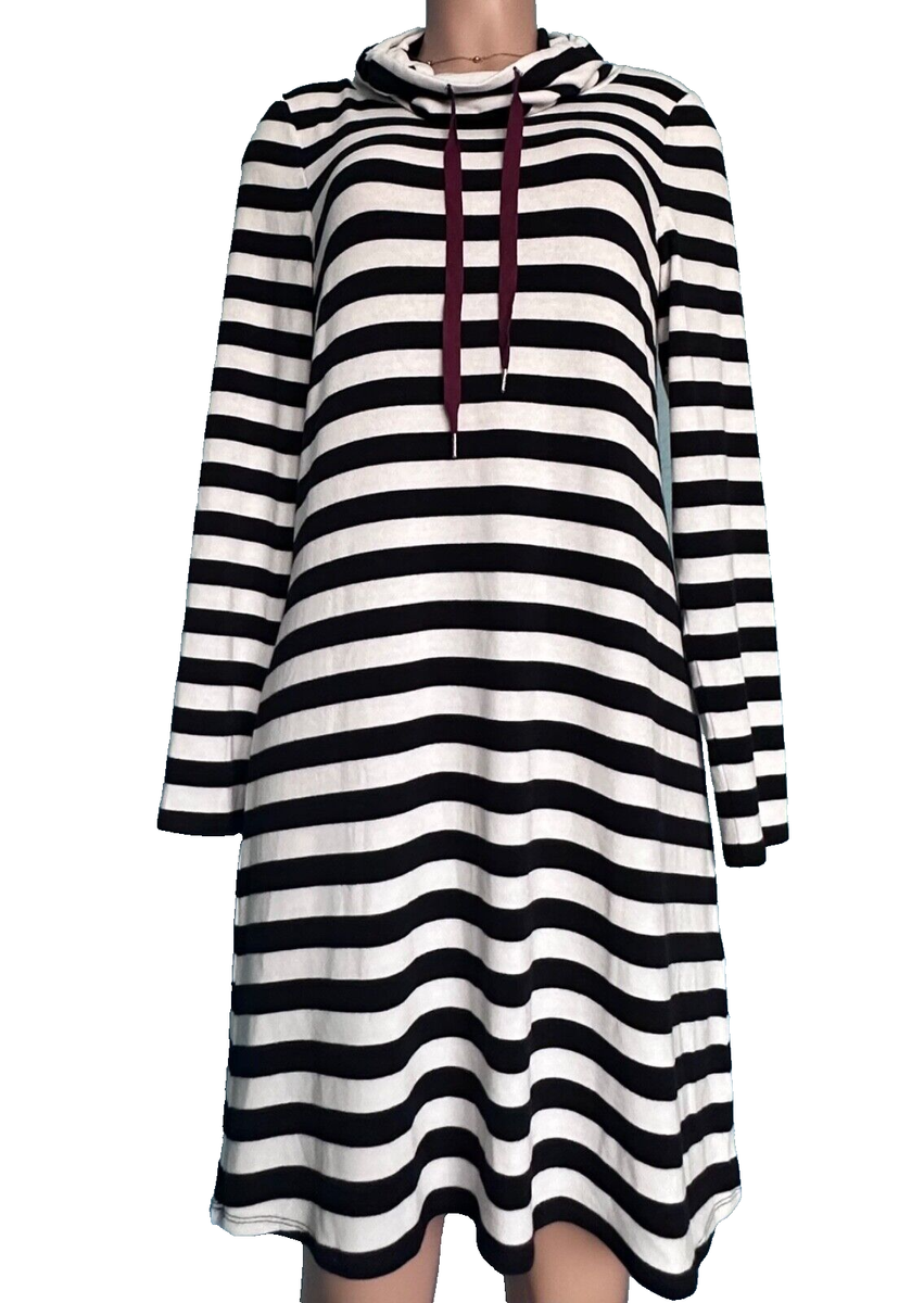 New Market & Spruce Stitch Fix Navy White Granita Knit Dress Long Sleeve Large L New Market & Spruce Stitch Fix Navy White Granita Knit Dress Long Sleeve Large L