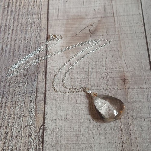 Rare Lodolite Quartz Necklace Phantom Dream Stone Pendant - Picture 9 of 10
