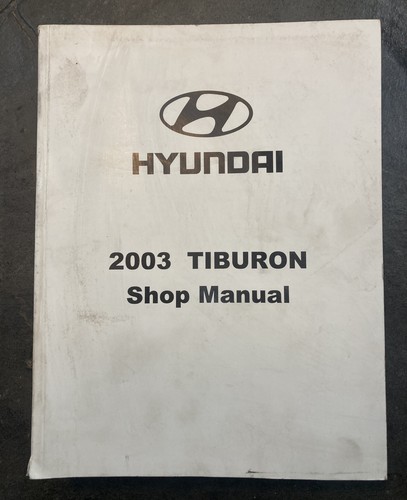 2003 Hyundai Tiburon Shop Manual Book OEM A2CS-EU19A Original Service Repair - 第 1/7 張圖片