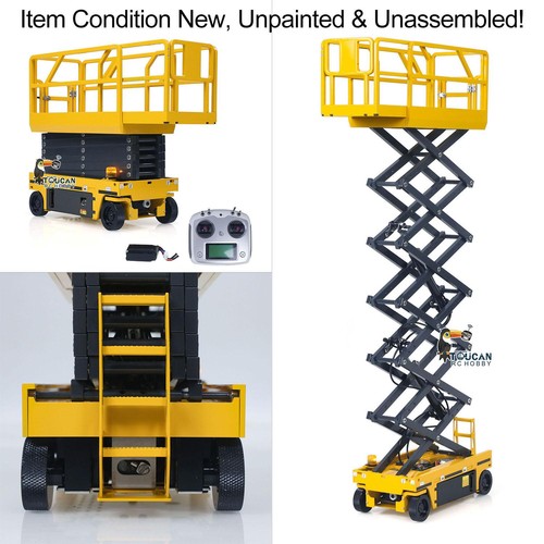 1:14 RC Hydraulic Scissor Lift Platform Kit Aerial Work Truck Industrial Model - Picture 11 of 12