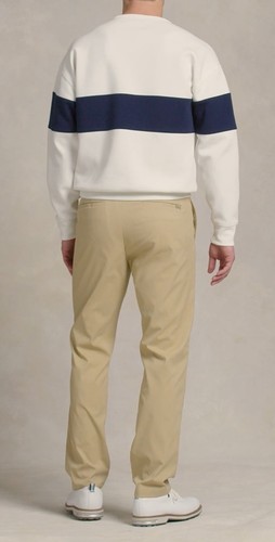 $168 POLO RALPH LAUREN Performance Pants Mens 48Bx30” Stretch Beige Tailored EUC - Picture 5 of 14
