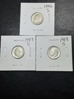 (3 Coins) 1946 1947 1948 S Silver Roosevelt Dimes