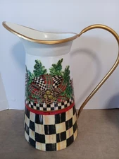 FITS WITH MACKENZIE  CHILDS   CHRISTMAS  PITCHER , MADE BYME