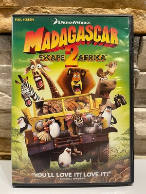 MADAGASCAR ESCAPE 2 AFRICA 2008 Ben Stiller Chris Rock David Schwimmer USED DVD