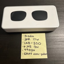 NEW Prada Sunglass Lenses 49mm Gray Non Polarized SPR 17W
