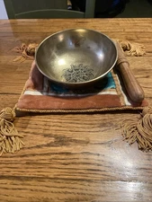 Meditation Healing  Tibetan Collection Singing Bowl Full Moon Nepal 5 3/4 X 2”