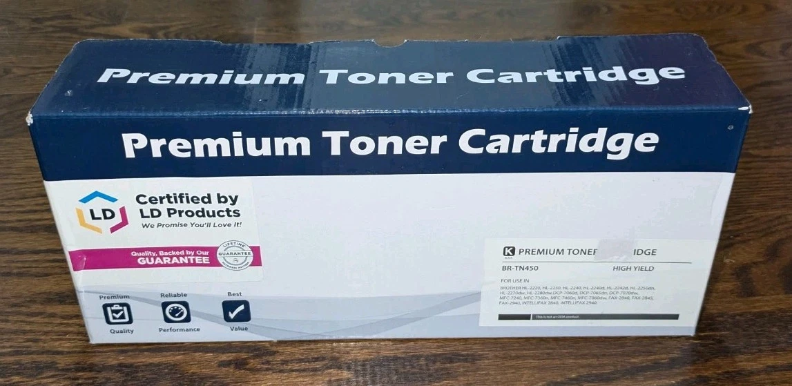 Cartucho de Toner Brother TN450 TN420 TN410 (2,6K) Compatível Profit