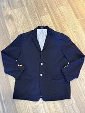 IZOD Boys Navy Blazer 18 Husky or Mens Small Tailored