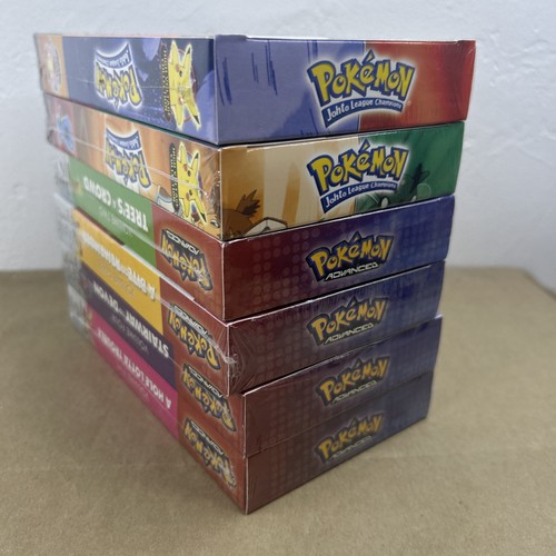Vintage Pokémon 6 VHS Lot “Johto League Champions/Advanced” SEALED NEW FREE SHIP - Foto 16 di 16
