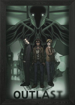 Outlast Game Poster Gerahmtes Wandbild Poster Leinwanddruck Bild