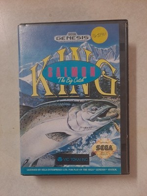 King Salmon: The Big Catch (Sega Genesis, 1993) Missing Manual - Former Rental