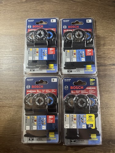 Bosch OSL003VP 3-teiliges Starlock Oszilliermesser-Set - HCS, Bi-Metall, Hartmetall