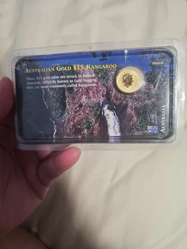 Photo of a 1999 Australian Gold Kangaroo 1/10 oz from an eBay sale