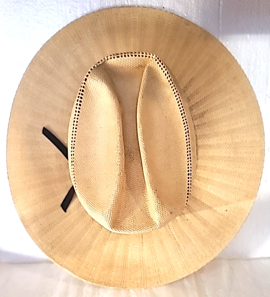 Sombrero Western De Colección Paul Bond 7 1/8 Paja Nogales, AZ Años 50 Años 60 Años 70 Hecho en EE. UU. Foto 4 de 4