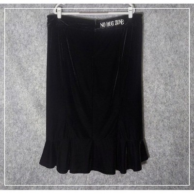 Killstar Wednesday Skirt 3XL Black Academia Velvet Style Gothic Witchy Aesthetic