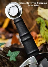 Hand Forged Medieval Knight Longsword, Full Tang High Carbon Steel sword