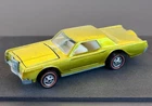 Vintage Hot Wheels Redline 1969 YELLOW Custom Continental Mark III - NEAR MINT!