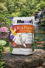 Mazuri Koi Pond Nuggets Fish Food 3.5 lb For Koi Fish Pond Water Nuggets Type