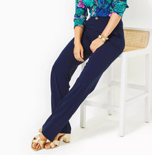NWT Lilly Pulitzer 178 Women's Lyndie Pant True Navy Size 12
