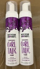 2 Pack NOT YOUR MOTHER'S Refreshing CURL TALK FOAM 8 fl oz Each All Curl Types