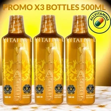 ✅ X3 Bottles Vitafer -L-Gold - Multivitamin - 500ml 🔥(ORIGINAL) ✅