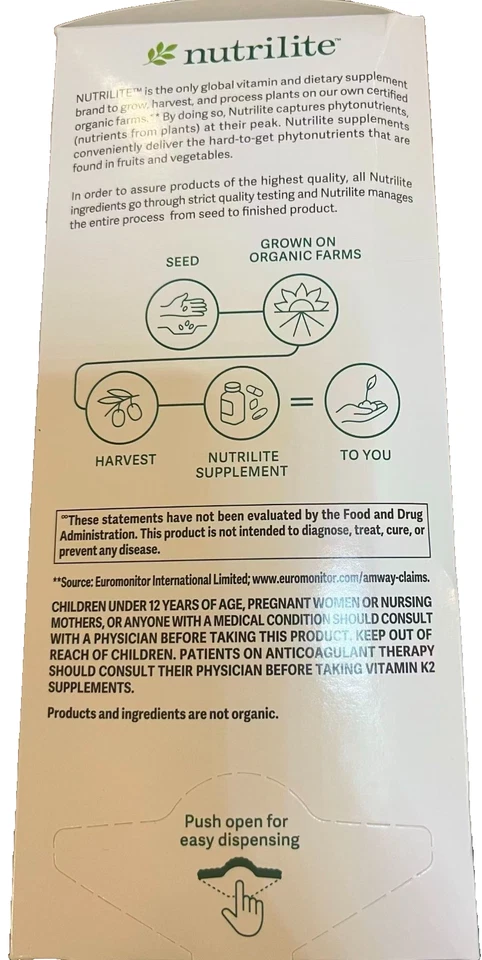 VENTA@Amway Nutrilite Paquete de Salud Ósea Suplemento Dietético 60 Paquetes Exp: 11/25 Foto 2 de 4