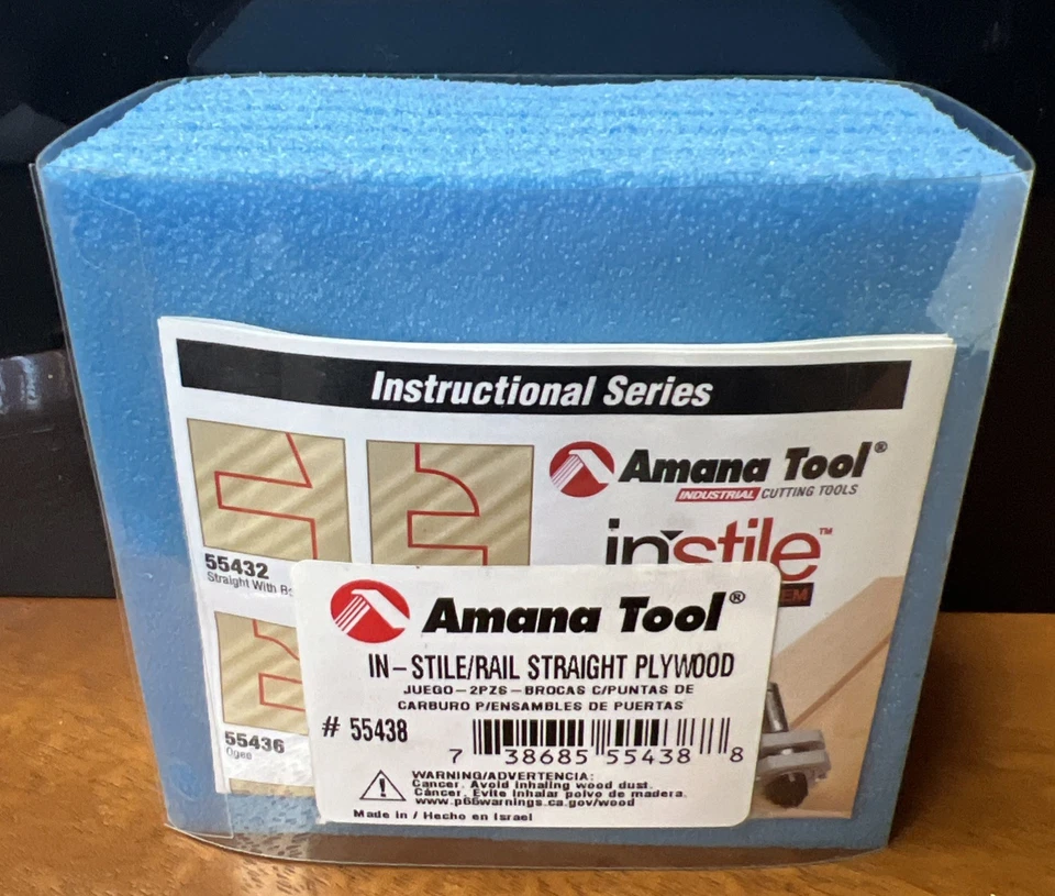 Amana Tool - 55438 Carbide Tipped Adjustable Mission Style Straight Instile &... - Image 2 of 3