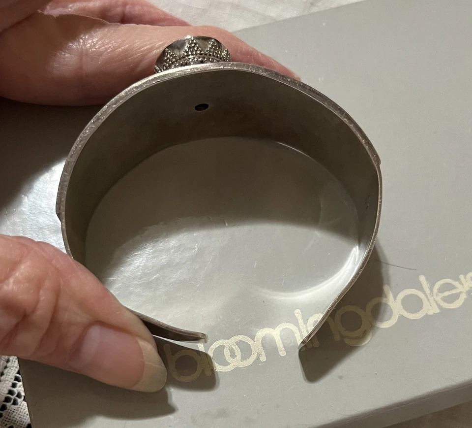 Brazalete Brazalete Vintage Ba Suarti Esterlina 915 Amatista Detalles Intrincados Atemporal Foto 3 de 4