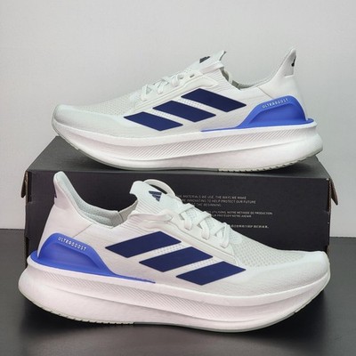 Adidas Ultraboost Men's Size 13 Running Shoes White Blue Athletic Sneakers