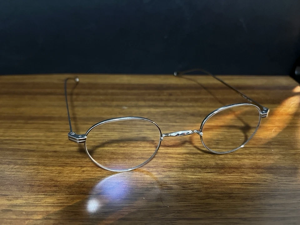 Gafas ovaladas vintage chapadas en platino Lunor T6-E-MT USADAS EN EXCELENTE ESTADO Foto 3 de 4