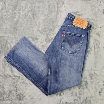 Vintage Levi s 501 0129 Jeans Made in Spain Blau Faded Wash Selten 27x27 Y2K