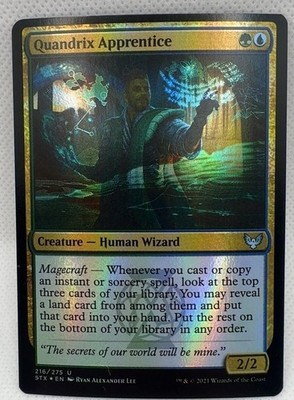 Quandrix Apprentice 216 Strixhaven: School of Mages Foil U NM MTG Card