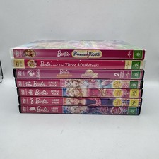 Barbie DVD Movie Bundle x 7 Classic Mermaid Tale Princesses Fairy Hero Ballet