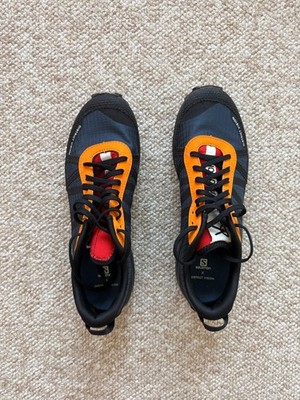 District Vision x Salomon Mountain Racer - Blue/Orange - Size Men's 8/Women's 9
