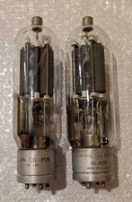 VT-143 / 805 GE JAN-CG-805 Matched Pair MILSPEC Industrial Tubes Black Plate #4