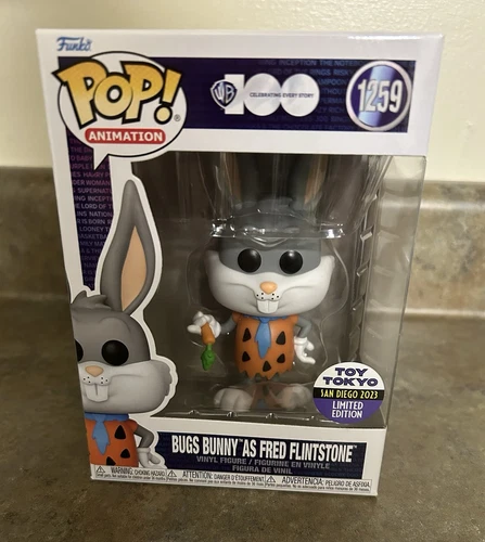 Funko Pop Bugs Bunny #1259 as Fred Flintstone Vinyl Figure Looney Tunes