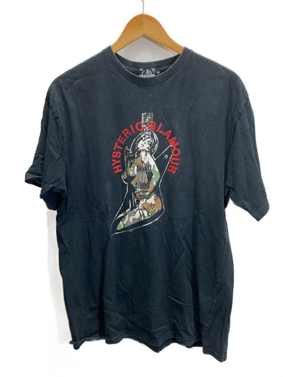 HYSTERIC GLAMOUR GUITAR GIRL T-Shirt XL Cotton Black … - Gem