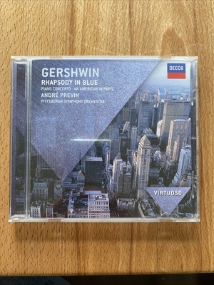 Gershwin Rhapsody in Blue CD Piano Concerto Andre Previn Pittsburgh Symphony Orc