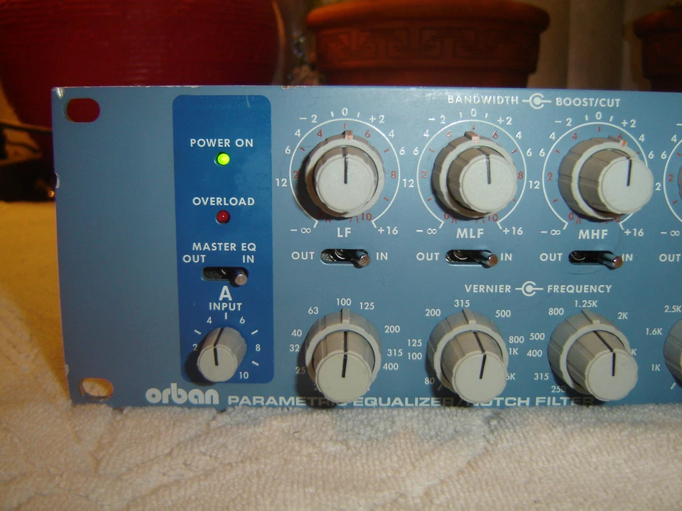 Orban 642B, Blueface XLR in/out, Stereo 4 Band Parametric Equalizer, Eq, Vintage - Image 2 of 4