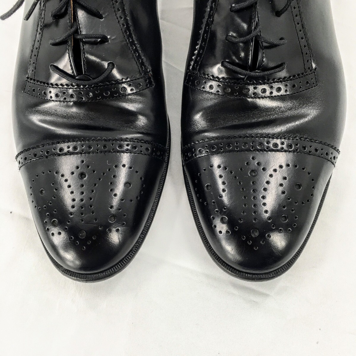 Bostonian Black Leather Cap-Toe Brogue Oxfords Bostonian Men Leather Oxford Shoe Black Cap Toe Brogue  main image 2