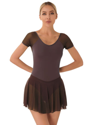 Womens Adult Ballet Dance Dress Costumes Contemporary Lyrical Dancewear Leotards - Picture 44 of 73