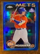 2024 Topps Pro Debut Diego Mosquera #PDC-72 Chrome Blue Refractor /150 Mets