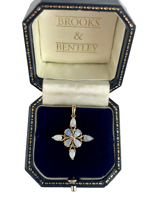 Opal Pendant 9ct Gold Fire Opal 2005 Vintage Pendant